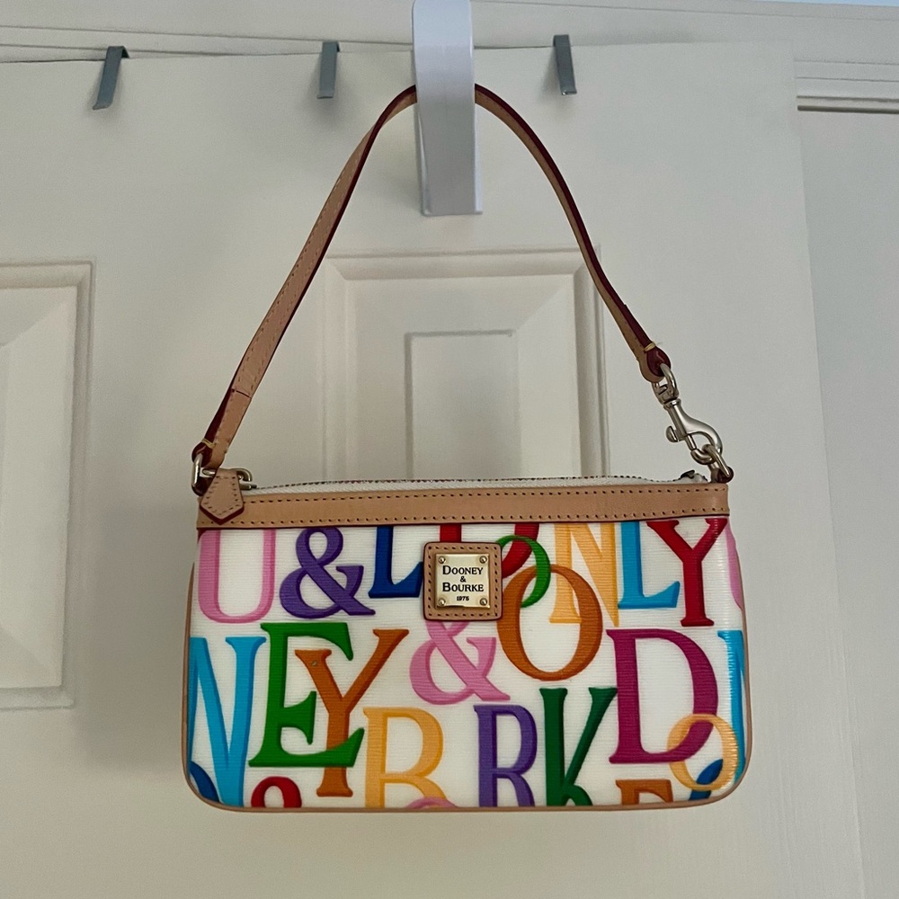 Dooney & Bourke Retro Rainbow Wristlet NWT